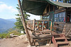 Paige Falk (paigefalk) > High Sierra Camp mess hall. The hikers who arrived before us got a huge breakfast here of leaftovers.