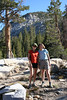 Paige Falk (paigefalk) > Paige and Pavla, getting ready for our second days hike to Lake Below Isberg Pass around 12 miles.
