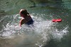 Paige Falk (paigefalk) > Rebecca takes a plunge too, looses a Croc in the process.
