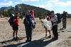 Paige Falk (paigefalk) > Jeff, Cindy, Duane, Shosh, Jason and Frank consult the map trying to figure out the distant peaks.
