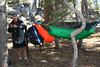 Paige Falk (paigefalk) > Jeff and his Hammock, the temps dip low enough for him to find out it's limits, he was testing it and brought another pad just in case, smart man.